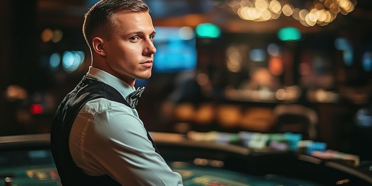 Pengguna membaca bonus mingguan di ponsel